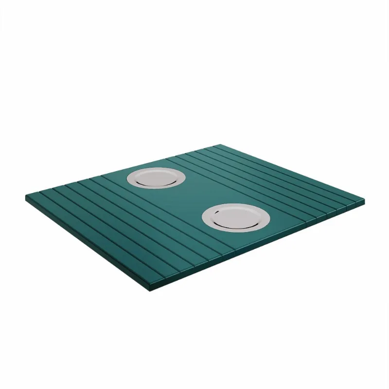 Esteira Para Sofá Trevalla Grande Com 2 Porta Copos Azul