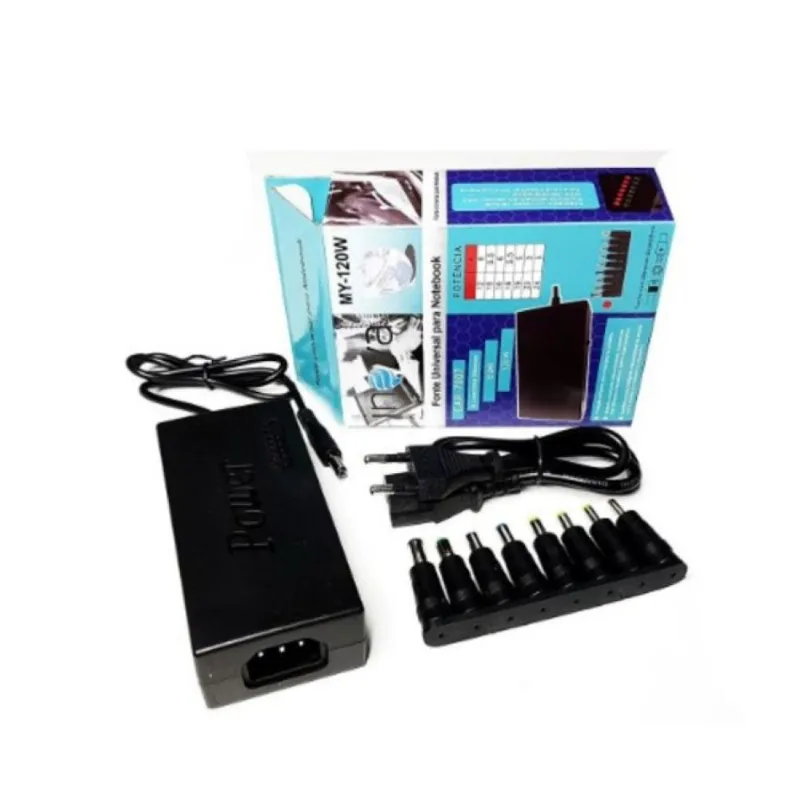 Fonte Universal Para Notebook 8 Conectores + Seletor De Volt