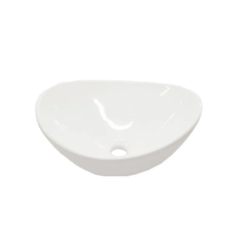 Cuba de apoio oval 39x33cm branca Alterna