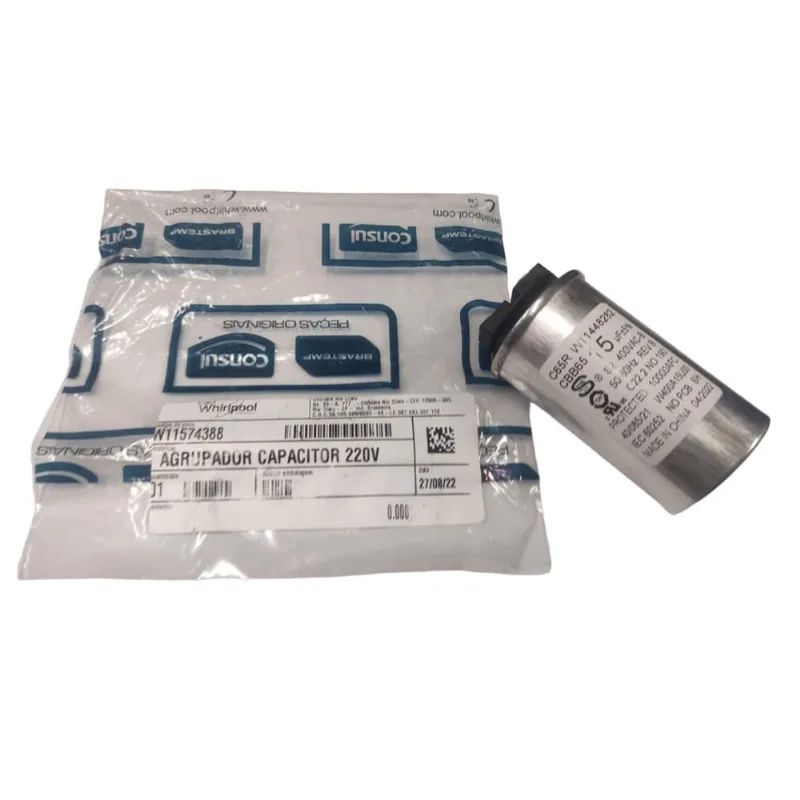 Capacitor Lavadora Brastemp Consul 220V 15Uf400Vac