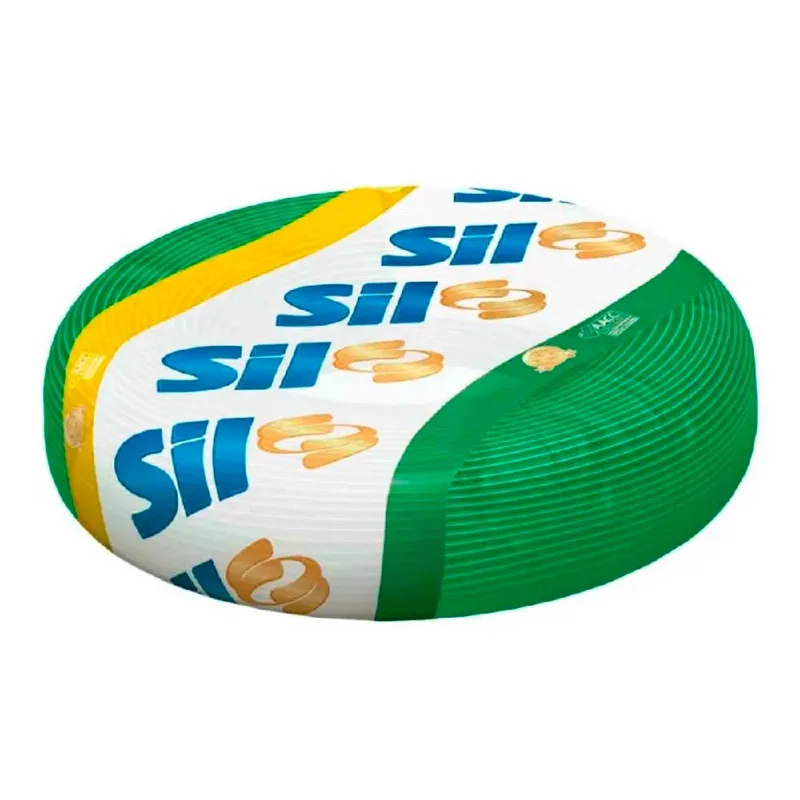 Fio Elétrico Flexível 750V 100m Sil Verde 25,00mm