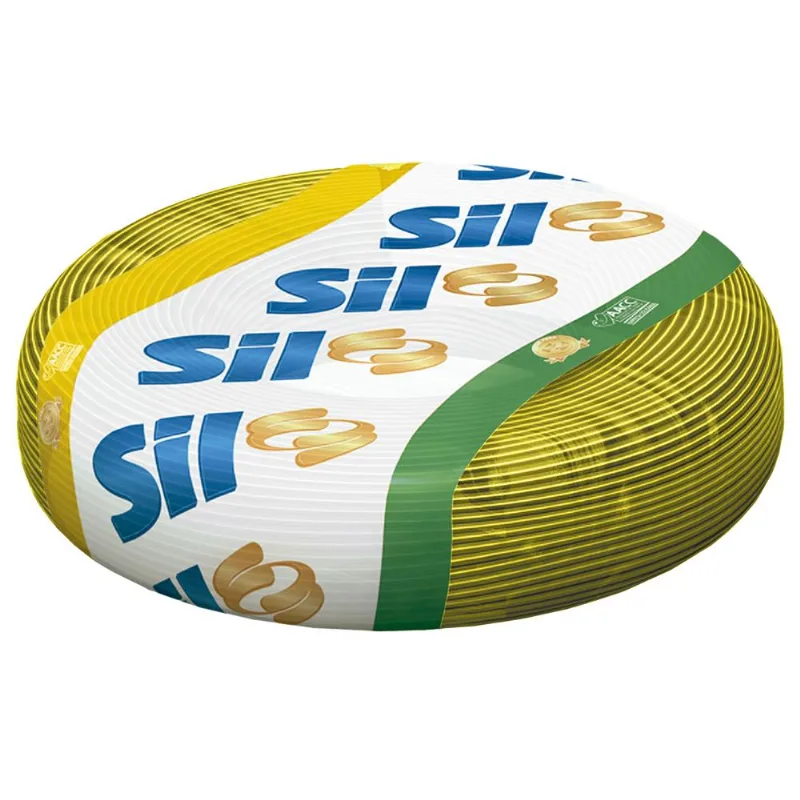Cabo Flexível 4MM 50 Metros 750V Amarelo SIL Fios