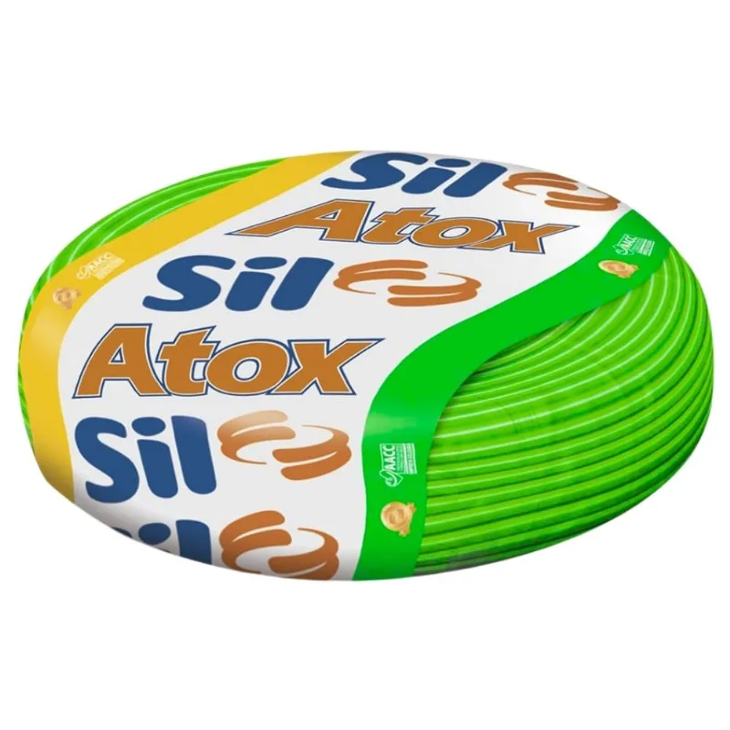 Cabo Flexível Atox 1,5mm² 750V 100 Metros Sil Cabo Flexível Atox 1,5mm² 750V Verde Sil 100 Metros