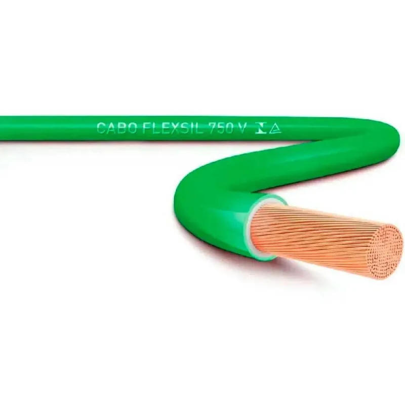 Fio Elétrico Flexível 750V Sil Verde Metro 16mm