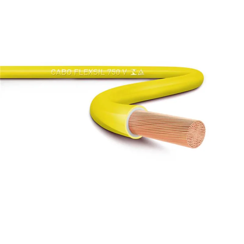 Cabo PVC Flexível 750 V 2,50 mm² Amarelo com 25 metros - SIL - SIL - Material Elétrico