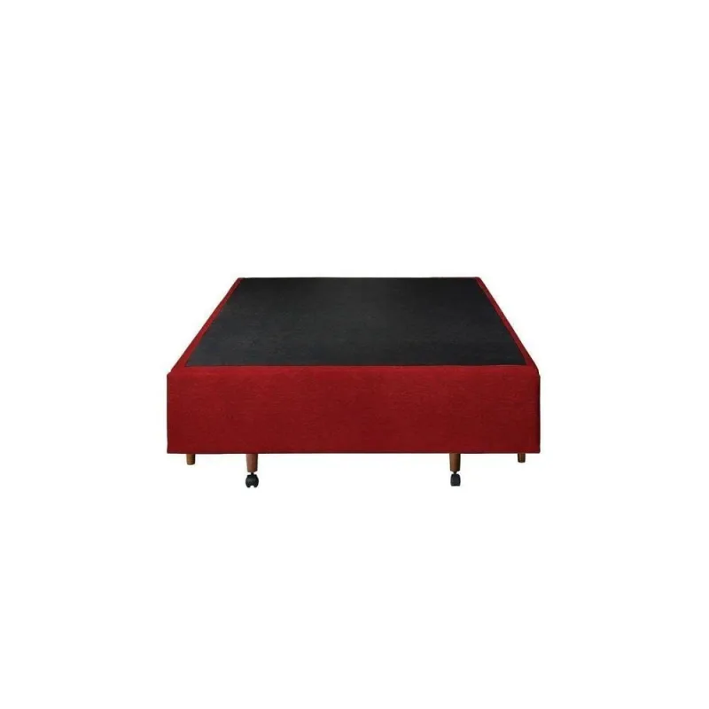 Cama Base Box Casal Vermelho 38x138x188 - OUTRAS
