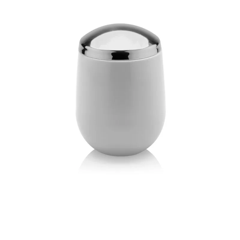 Porta-Algodão Cromo New Belly Ou Branco