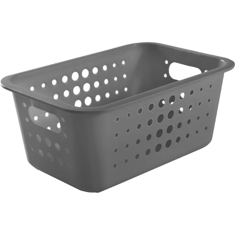 Cesta organizadora M 5 litros, chumbo - Ou
