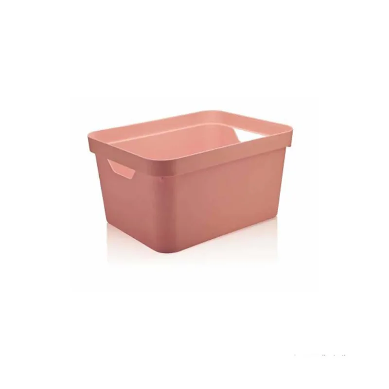 Caixa organizadora Cube 32L grande rosa quartz OU