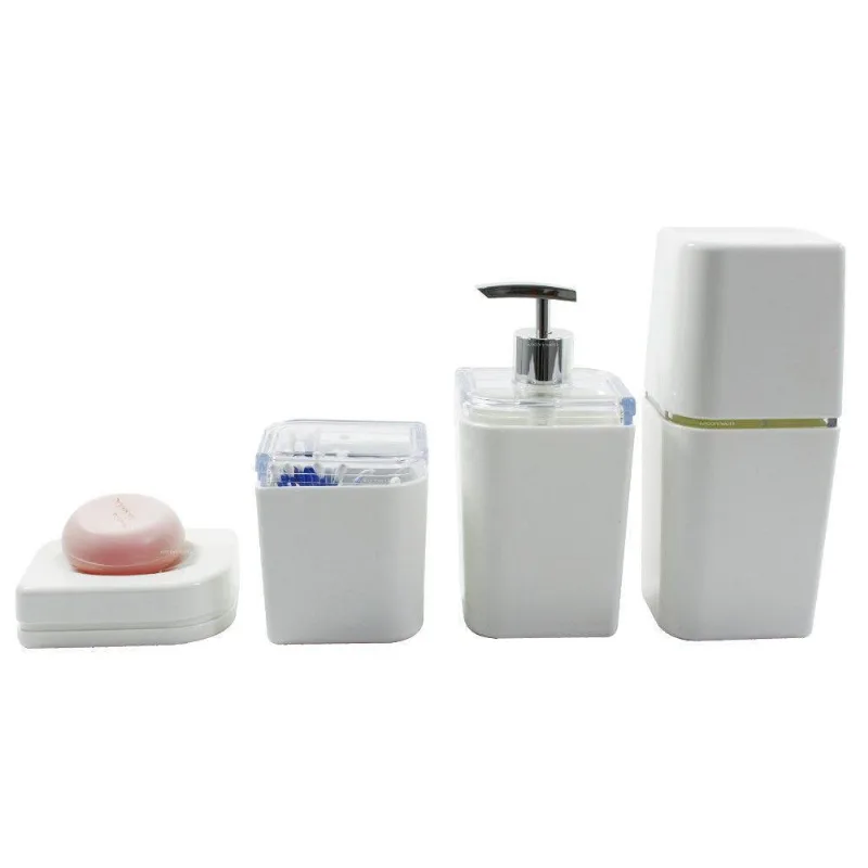 Conjunto Banheiro Pétala Branco 4 Peças Ou Martiplast