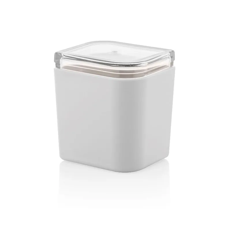 Porta algodão de bancada branco Petala Ou