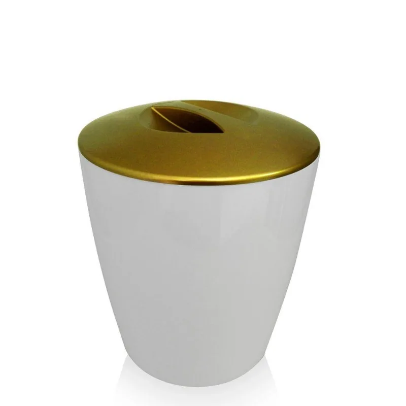 Lixeira Vitra Vintage Ouro 5L Martiplast