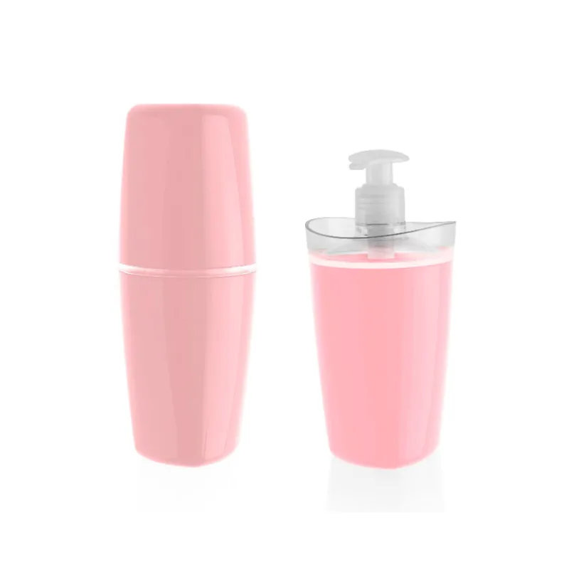 Kit de Banheiro com 2 itens de plástico rosa quartzo Tule Ou