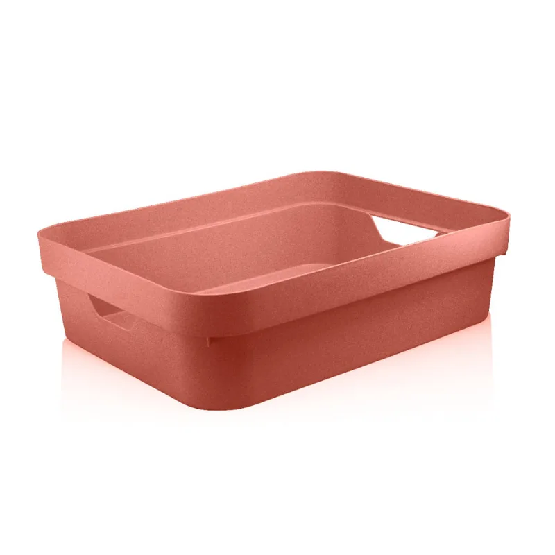 Caixa organizadora 16L plástico terracota Cube OU