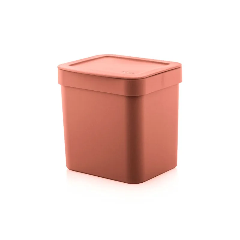 Lixeira 4,7L plástico terracota Trium Ou
