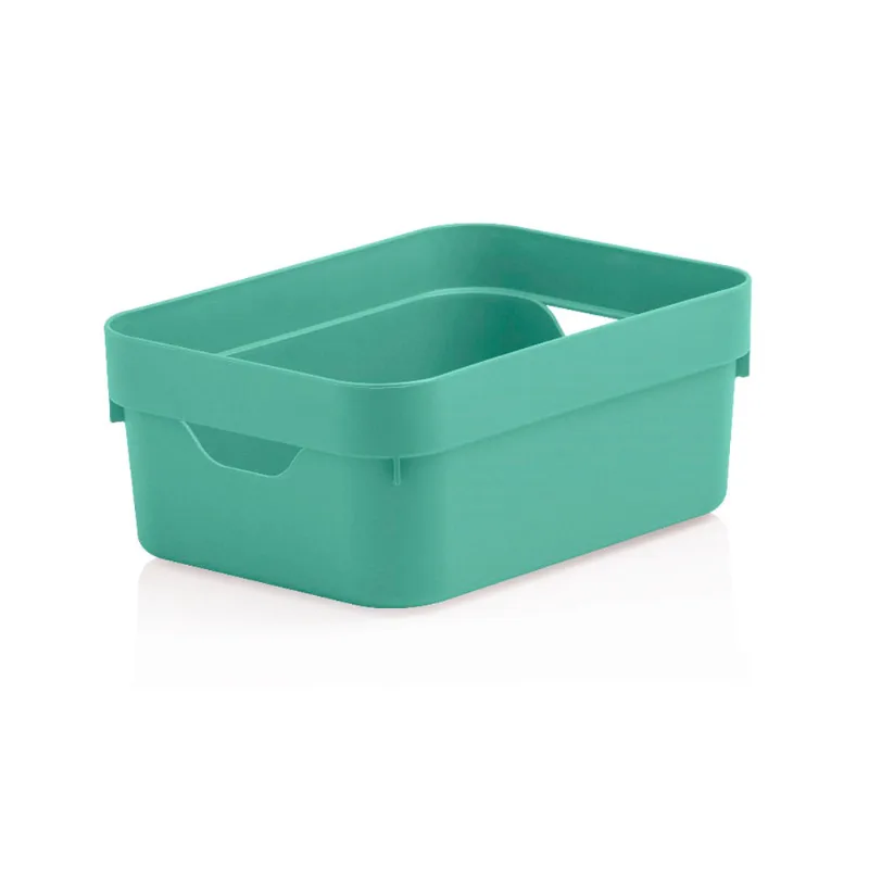 Caixa organizadora 2L plástico verde menta Cube mini Ou
