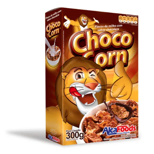 Cereal Sabor Chocolate Choco Corn 300g Alca Food - ALCA FOODS - Mercearia