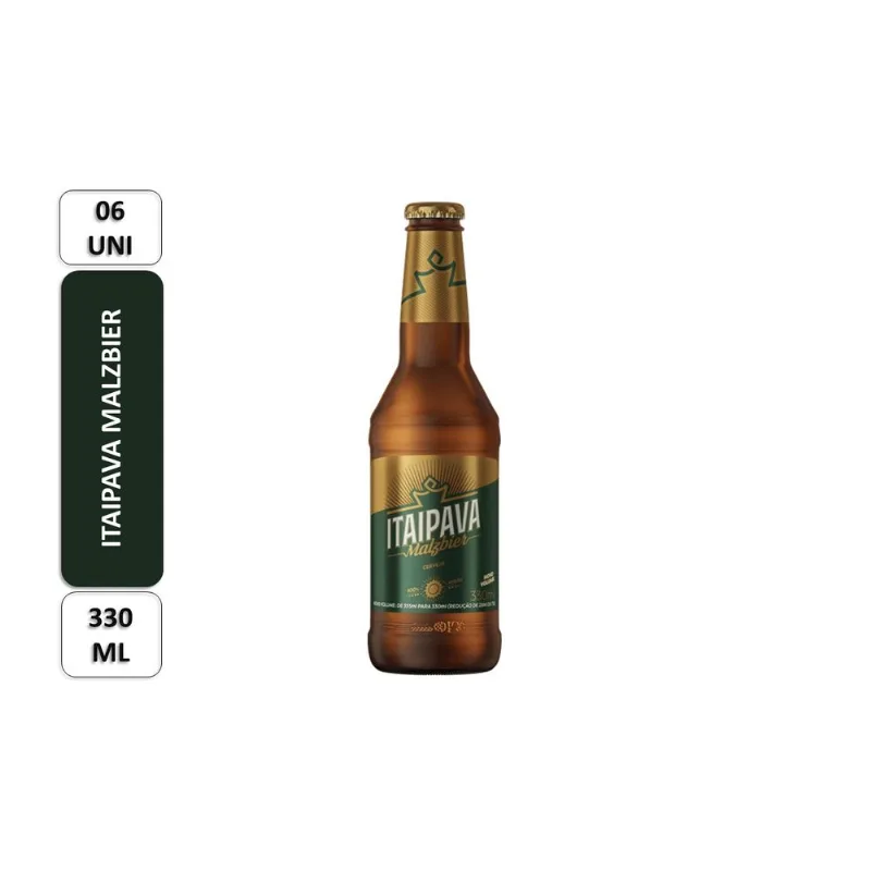 Cerveja Malzbier Itaipava Pack com 6 Unidades de 330ml Cada