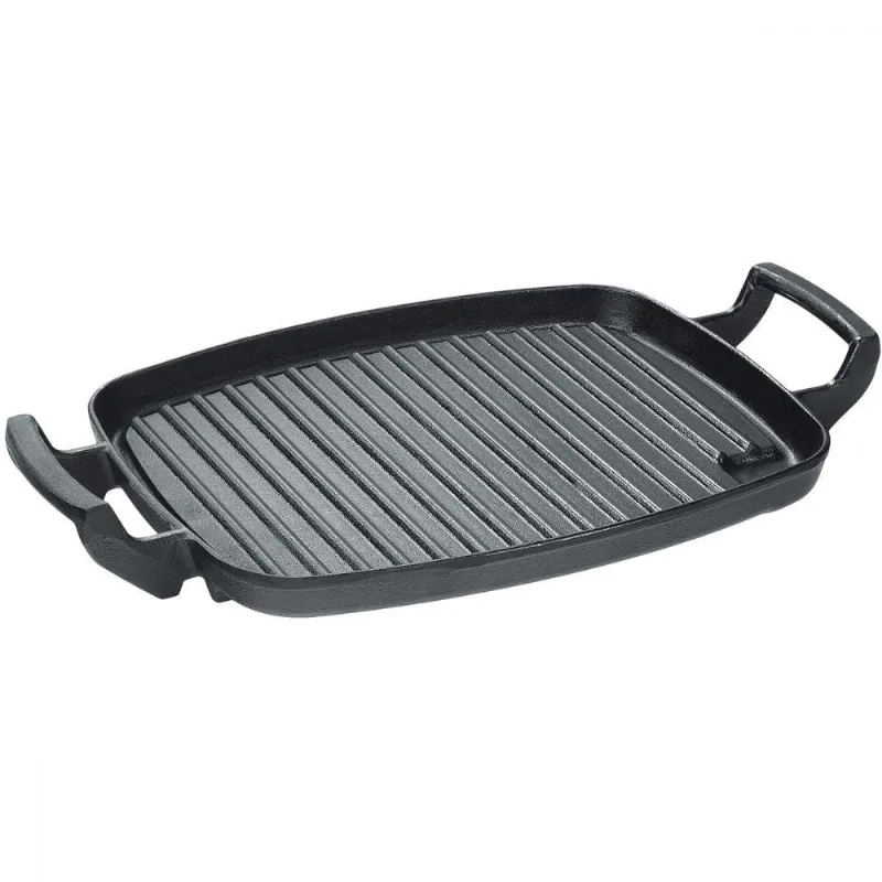 Chapa Grill de Ferro com Alça Ferro 30x24cm Panela Mineira
