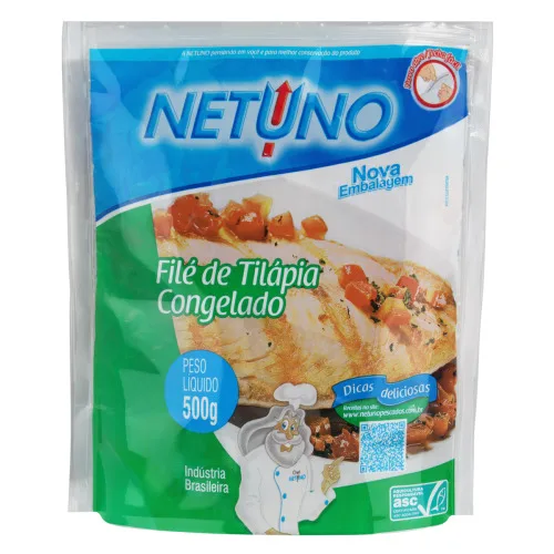 Filé De Tilápia Congelado Netuno Pacote 500g - SEM MARCA