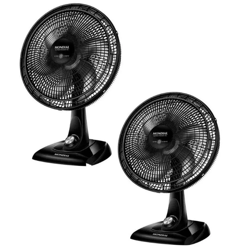 Kit 2 Ventilador 40cm 6 Pas Turbo Mondial 3 Velocidades Vsp40 220v