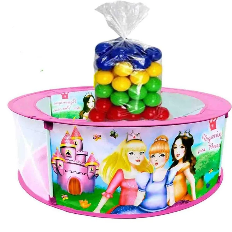 Piscina De Bolinha Kit 100 Bolas Piquenique Das Princesas