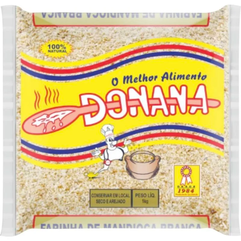 Farinha de Mandioca Donana Fina Branca 1kg