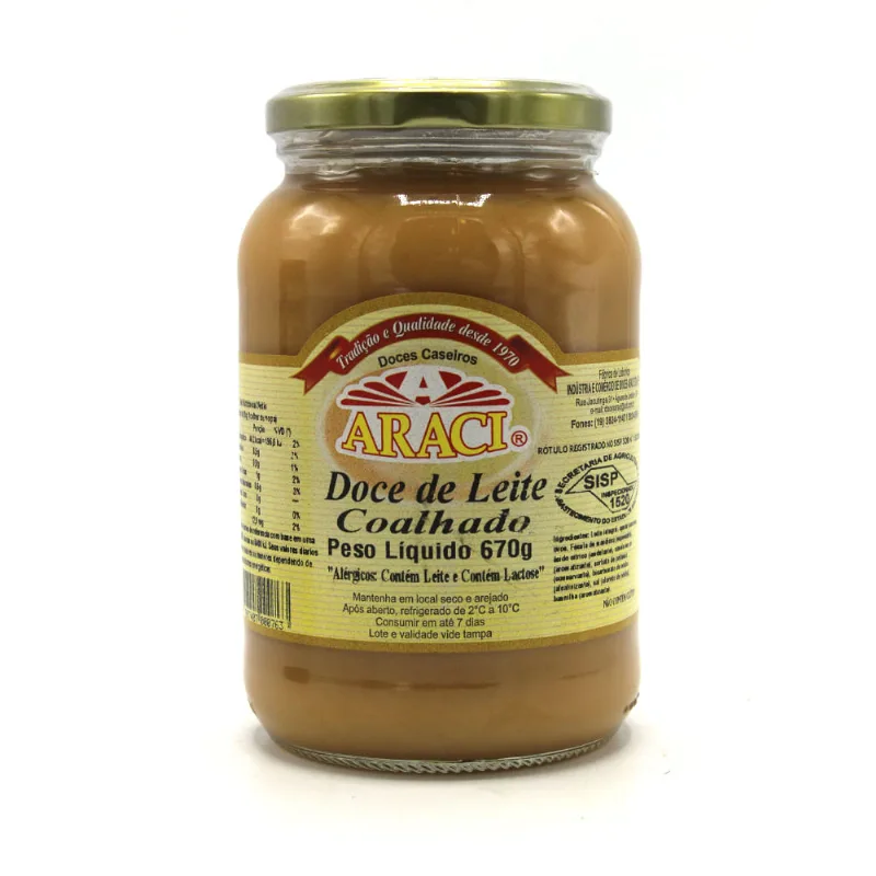 Doce de Leite Coalhado Doces Araci 670g