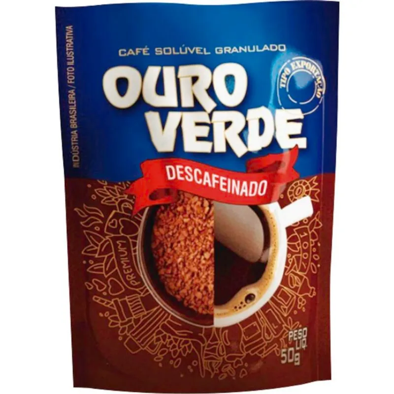 Café Solúvel Ouro Verde Descafeinado 50g