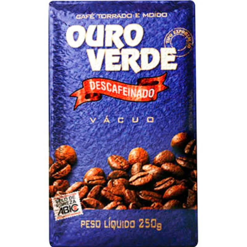 Café Ouro Verde Descafeinado Vácuo 250g