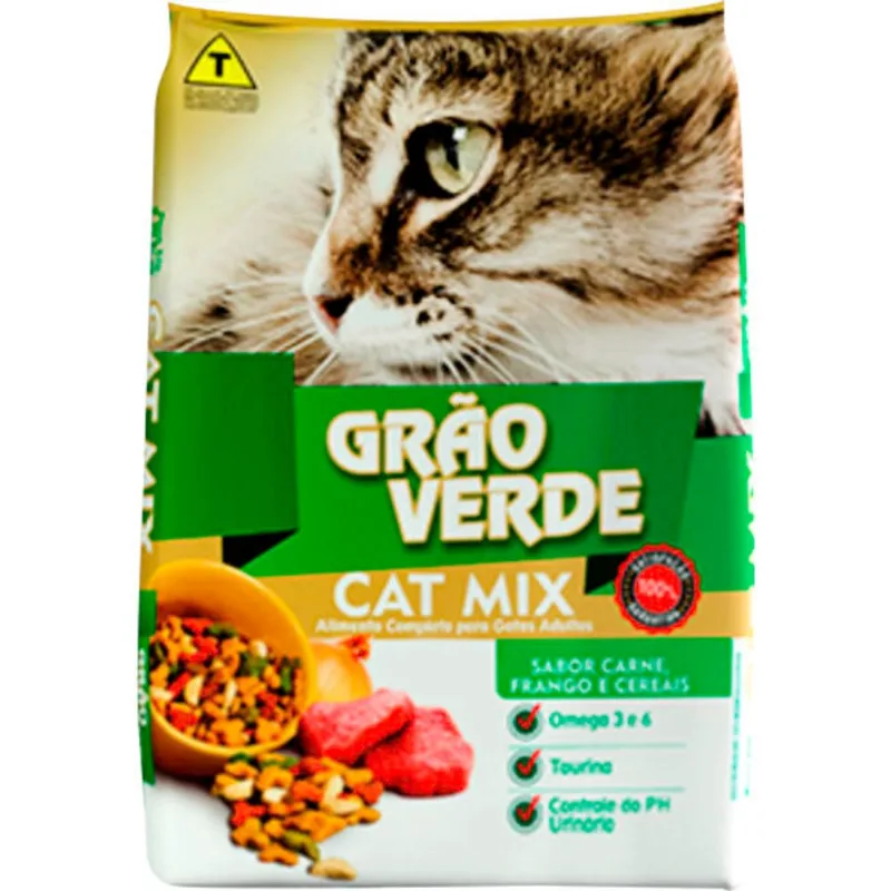 Alimento para Gatos Grão Verde Cat Mix 900g