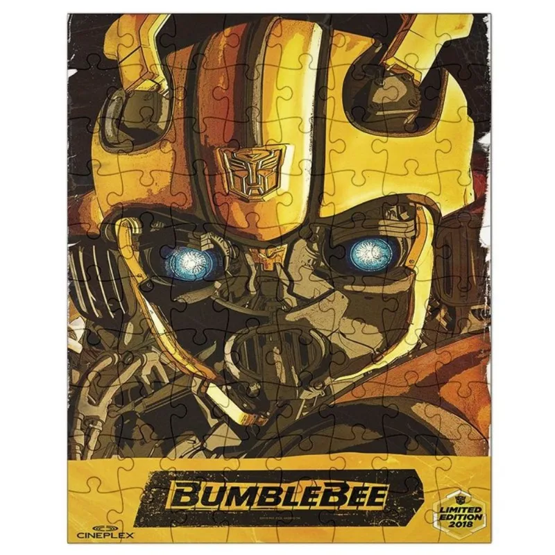 Quebra-Cabeça Personalizado 90 Peças - 30 cm x 20 cm Bumblebee Transformers (BD30)