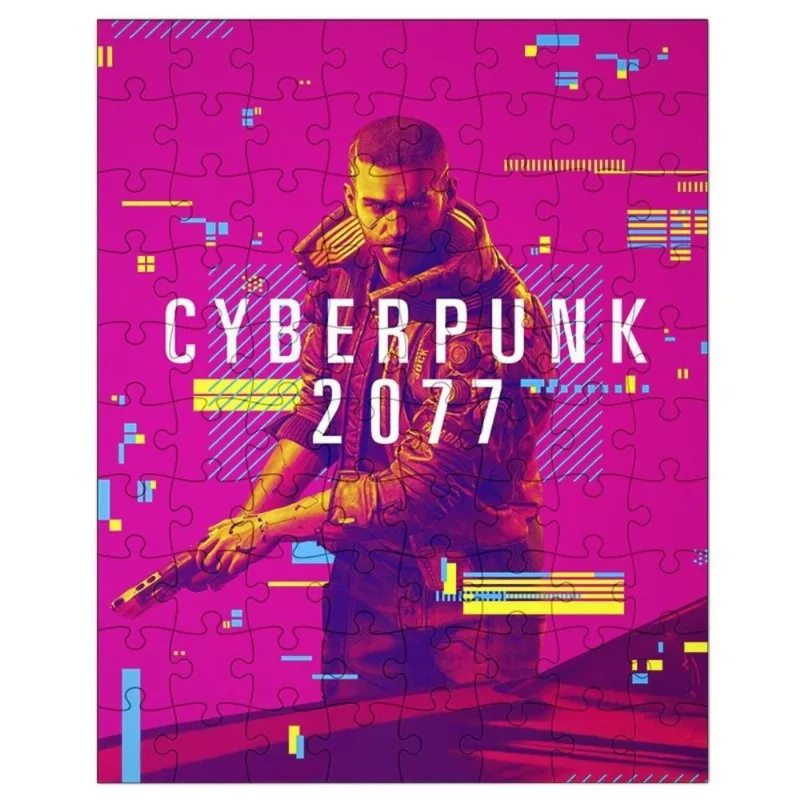 Quebra-Cabeça Personalizado 90 Peças - 30 cm x 20 cm Cyberpunk 2077 (BD30)
