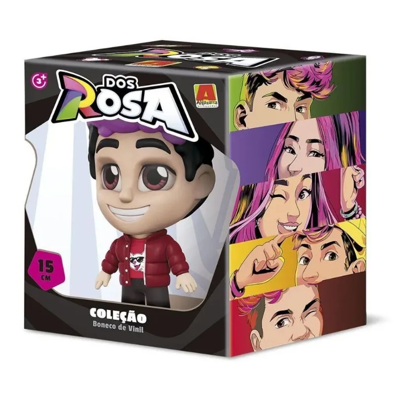 Boneco de Vinil Dos Rosa Robson 15cm Algazarra