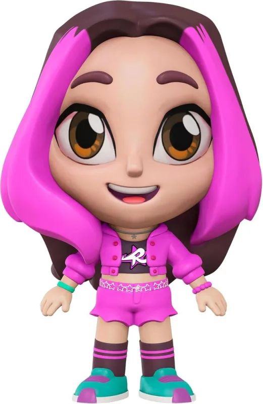 Boneco Vinil Emilly Vick Dos Rosa 15cm - LC - Brinquedos