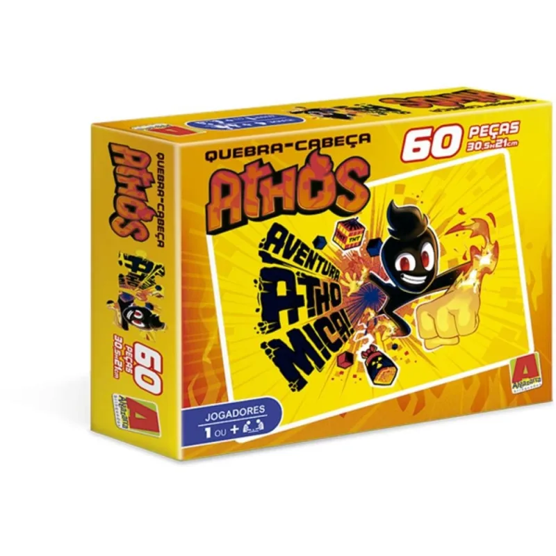 Quebra-Cabeça Athos Game 60 Peças Algazarra - Algazarra
