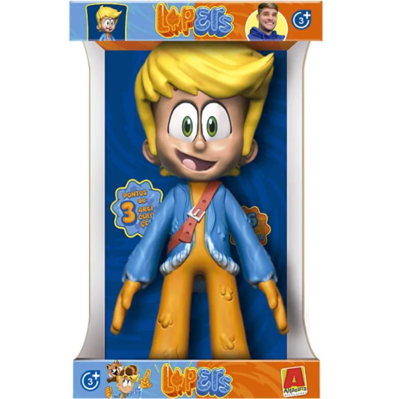 Boneco Lopers Vinil Articulado 25cm Algazarra