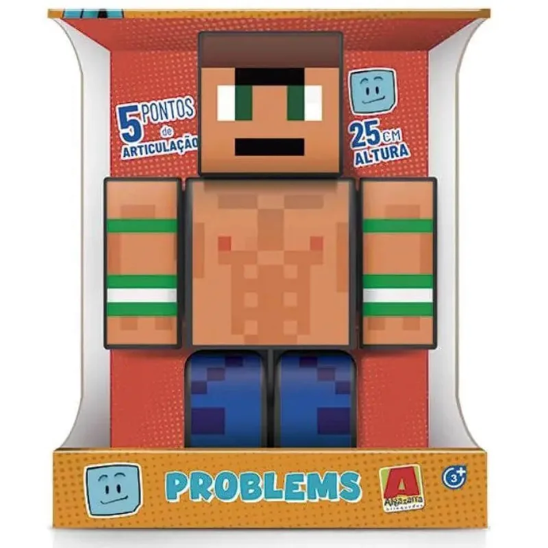 Boneco gamer skin problems brucutu 25CM algazarra