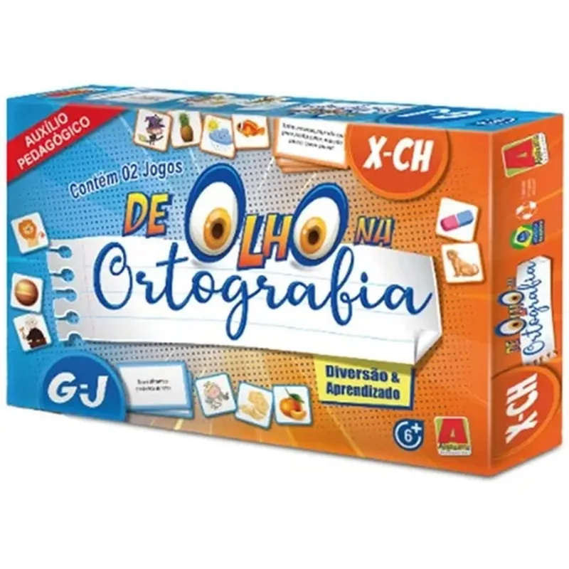 Jogo Educativo De Olho na Ortografia G-J e X-CH Algazarra 1173