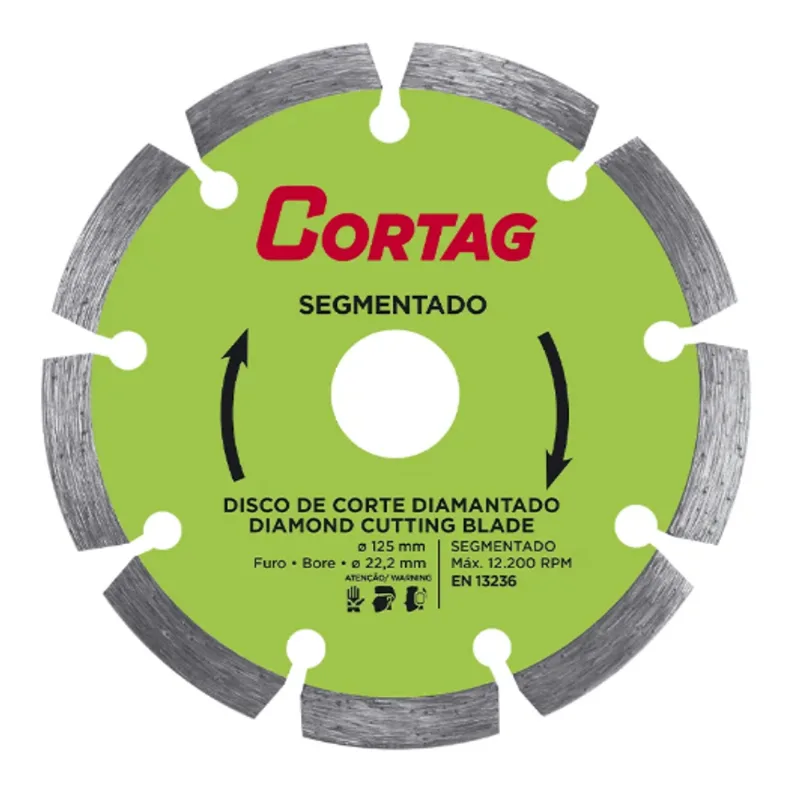 Disco Diamantado Segmentado 125mm Cortag