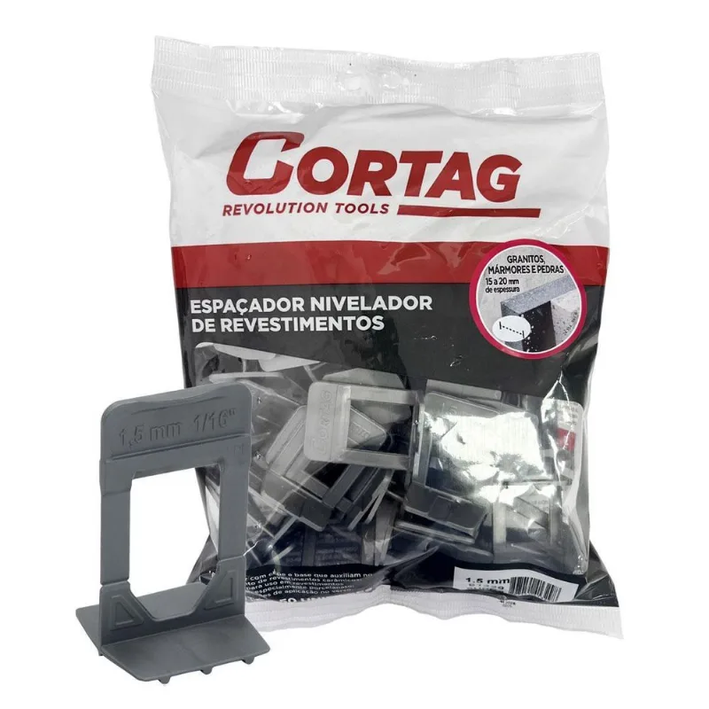 Espaçador Nivelador Supra 1,5mm 50 Unidades (62857) - Cortag