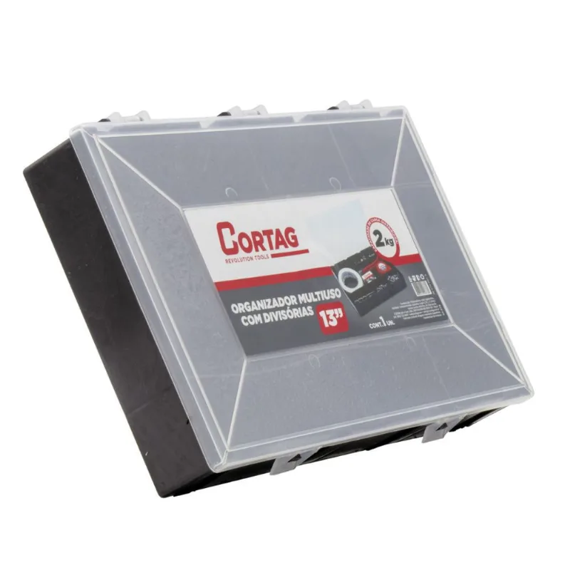 Organizador Multiuso 13" Com Divisórias Cortag - Cortag
