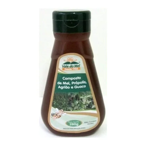 Mel Bisnaga Agriao Guaco 280g Vale Do Mel Alimentos - VALE DO MEL