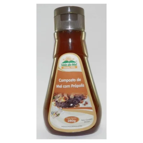 Mel Propolis Bisnaga 280gr Vale Do Mel - VALE DO MEL