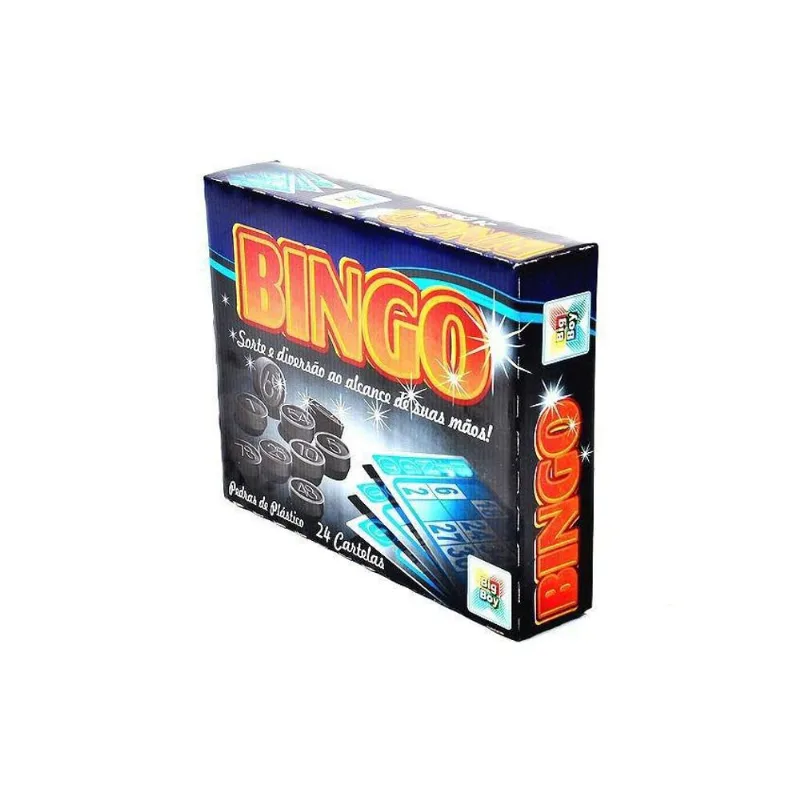 Jogo do Bingo 24 Cartelas 90 Fichas - Big Boy