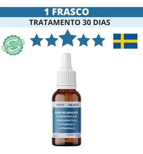 Insuglico Extrato Premium Para Diabete Óleo De Abacate 1un - Não Informado - Mercearia