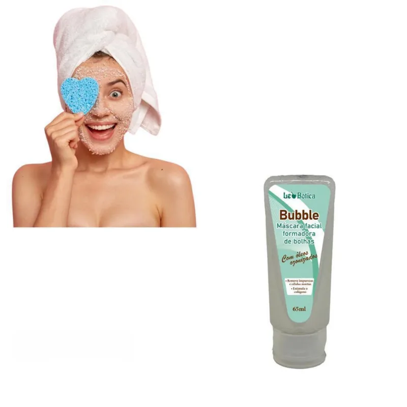Máscara Facial Bubble Formadora De Bolhas Estimula Colágeno