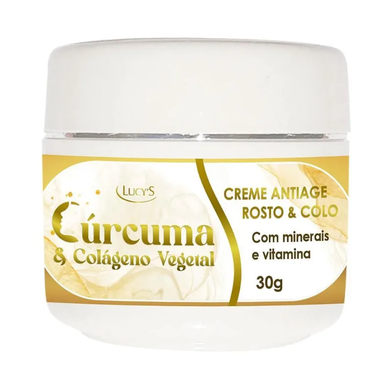 Creme Anti-Idade Rosto E Colo Cúrcuma E Colágeno Vegetal