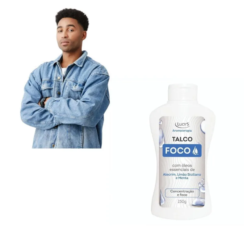 Talco Com Óleo Essencial Alecrim Limão Siciliano E Menta