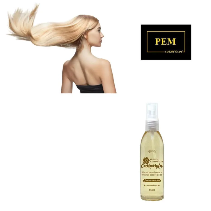Fluído Iluminador Clareia Cabelo Naturalmente Camomila